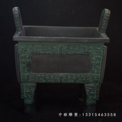 四足铜雕鼎雕塑