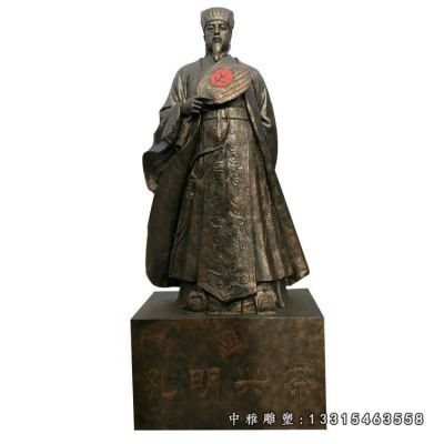 铜雕名人诸葛亮
