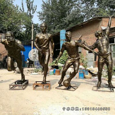 铜雕户外运动人物