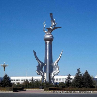 不锈钢动物鸽子雕塑