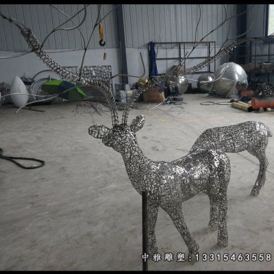 动物小鹿不锈钢摆件