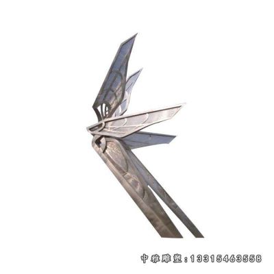 不锈钢蜻蜓动物雕塑