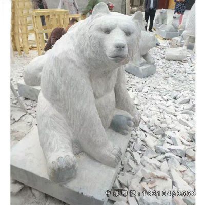 公园狗熊石雕