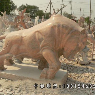 石雕开荒牛雕塑
