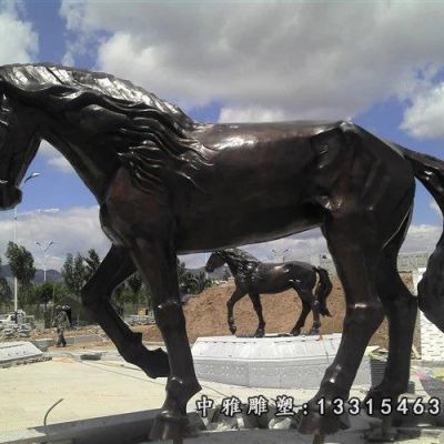 公园铜雕动物马雕塑