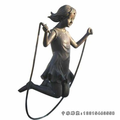 公园运动铜雕人物雕塑