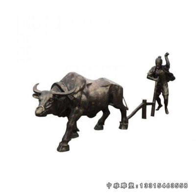 铜雕动物牛雕塑