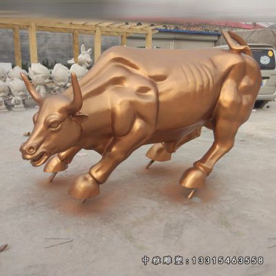 广场铜雕牛雕塑