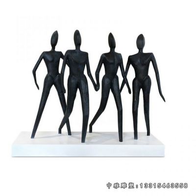 不锈钢抽象人物雕塑