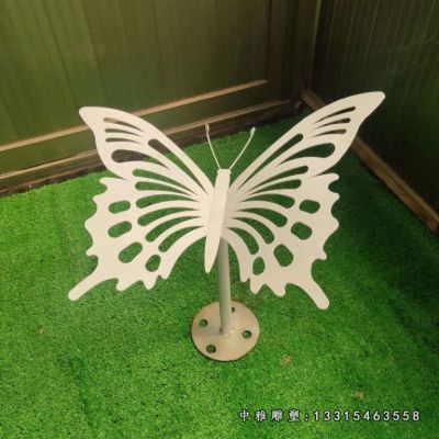 蝴蝶动物不锈钢雕塑