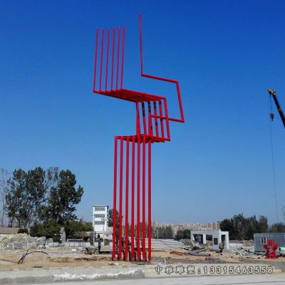 城市大型不锈钢管雕塑