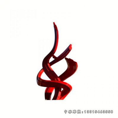 不锈钢景观飘带雕塑