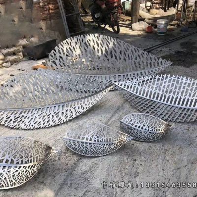 景观树叶不锈钢雕塑