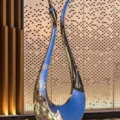 天鹅不锈钢雕塑