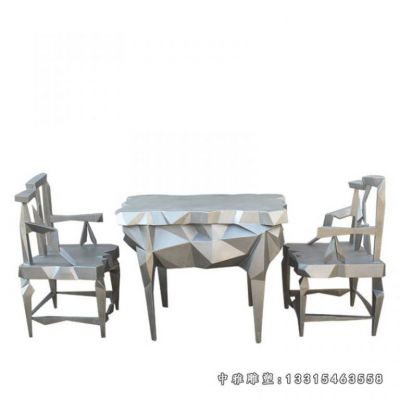 不锈钢公园座椅雕塑