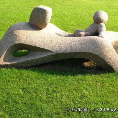 抽象人物石雕雕塑