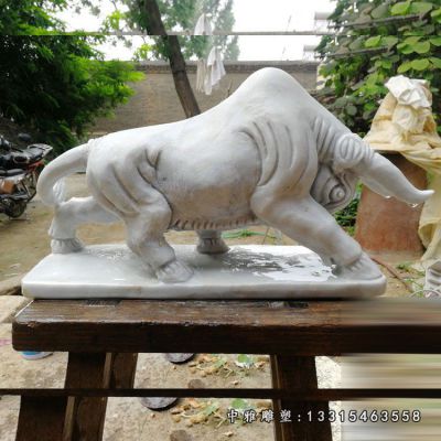 广场动物牛石雕雕塑