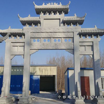 大型石雕牌坊
