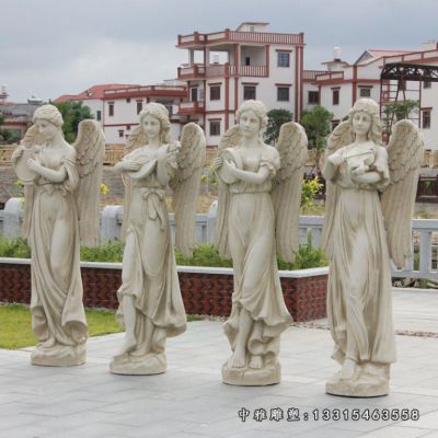 西方天使石雕雕塑