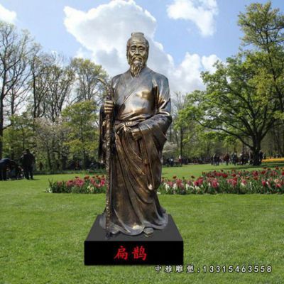 名医铜雕扁鹊