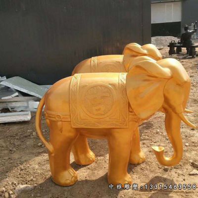 铜雕吉祥如意大象