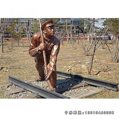 工程师铜雕詹天佑