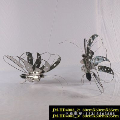 不锈钢飞行蜻蜓雕塑