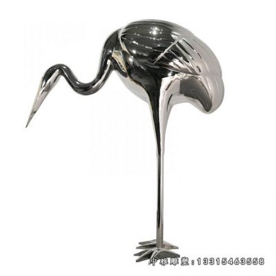 不锈钢广场仙鹤