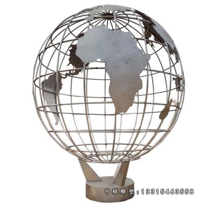 金属地球仪不锈钢雕塑