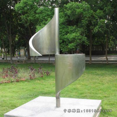不锈钢风车景观雕塑