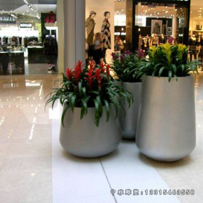 花盆景观不锈钢雕塑