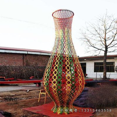 广场花瓶不锈钢雕塑