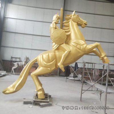 广场不锈钢马雕塑