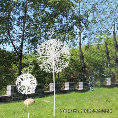 不锈钢公园蒲公英雕塑