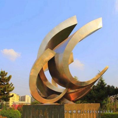 小区景观不锈钢雕塑