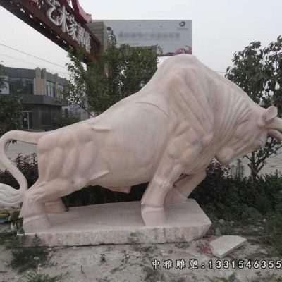 石雕广场牛雕塑