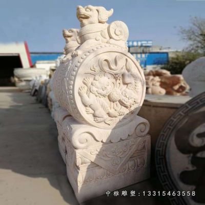 石雕动物抱鼓石