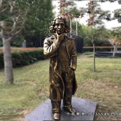 名人铜雕爱因斯坦