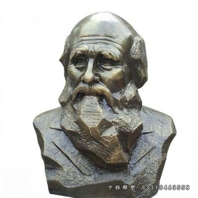 铜雕名人达尔文