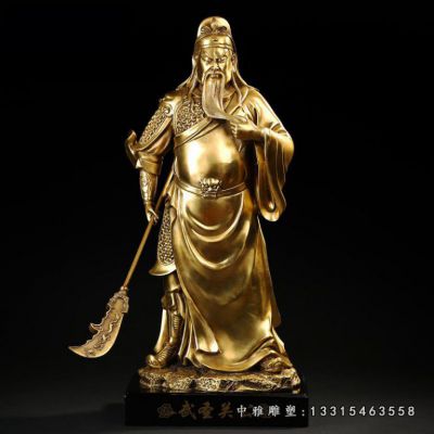 历史人物铜雕关公