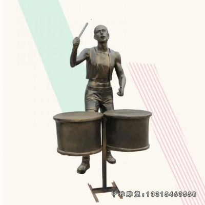 铜雕音乐人物雕塑