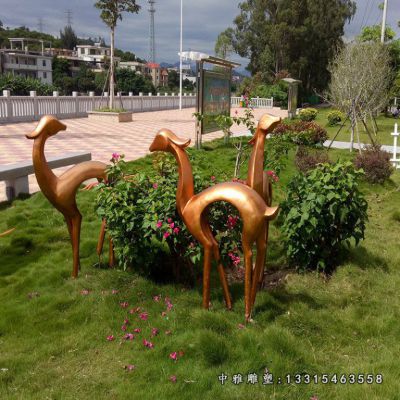 抽象小鹿铜雕雕塑