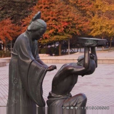 岳母刺字铜雕雕塑