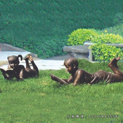 铜雕公园童趣儿童雕塑