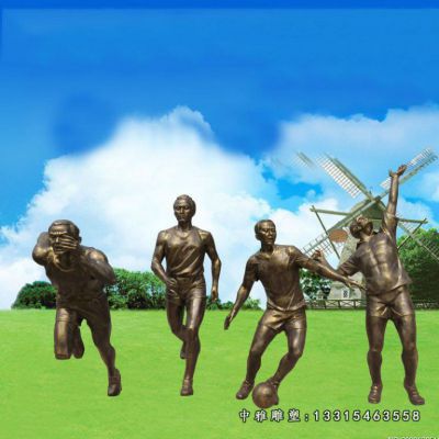 铜雕户外运动人物雕塑