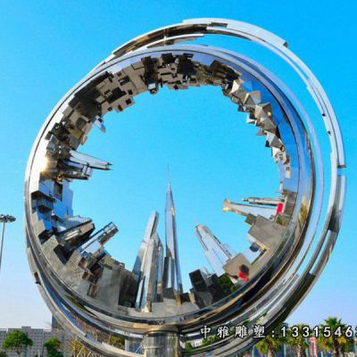 不锈钢抽象齿轮雕塑