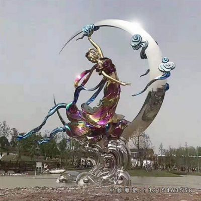 不锈钢大型嫦娥奔月