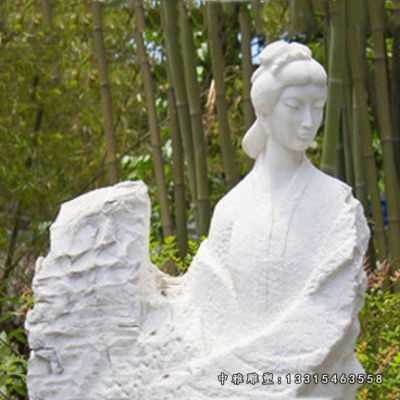 石雕古代人物李清照