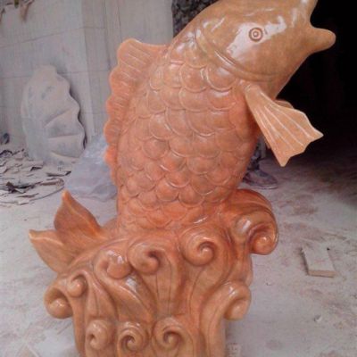石雕动物鱼雕塑