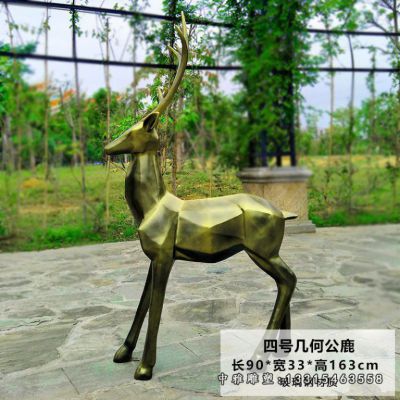 铜雕抽象小鹿